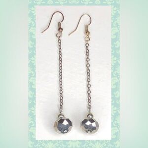 Elegant Black Dangle Earrings